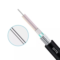 Cable de Fibra Óptica GYTS de 12, 24, 48, 96 Núcleos, G652D, Monomodo, Blindado con Acero Corrugado, para Proyectos FTTH