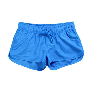 <span class=keywords><strong>Short</strong></span> <span class=keywords><strong>de</strong></span> <span class=keywords><strong>bain</strong></span> décontracté pour <span class=keywords><strong>femme</strong></span>, séchage rapide, respirant, pour la plage et le surf, taille élastique, logo personnalisé, toile unie - Product Image 4