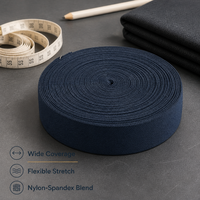 Bande élastique en nylon et spandex de 3,5 cm, directement de l'usine, pour ceintures de vêtements, confortable et écologique