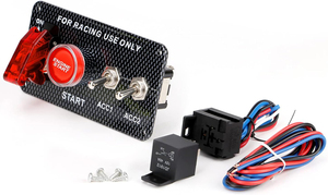 Panel <span class=keywords><strong>de</strong></span> interruptor <span class=keywords><strong>de</strong></span> <span class=keywords><strong>encendido</strong></span> 4 en 1 <span class=keywords><strong>de</strong></span> 12V, interruptor <span class=keywords><strong>de</strong></span> palanca con botón pulsador <span class=keywords><strong>de</strong></span> motor y relé para coche <span class=keywords><strong>de</strong></span> carreras, RV, camión, barco, remolque marino - Product Image 2