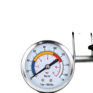 Bomba de aire de doble cilindro de aluminio de alta presión con manómetro analógico para coche, bicicleta y uso doméstico - Product Image 2