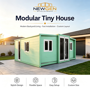 NEWGEN DEVELOPMENT Casa Modular Pequeña, Casas Contenedor de Acero, Diseño Moderno Expandible, Fácil Instalación, Casa Prefabricada Rectangular - Product Image 3