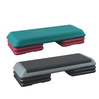 Plataforma de Step Ajustable SM para Ejercicios Aeróbicos, Stepper con Elevadores para Entrenamiento en Casa o Gimnasio