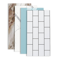 Panneaux muraux modernes en marbre PVC 30x60 autocollants décoratifs étanches pour salle de bain salon hôtel cuisine vente flash