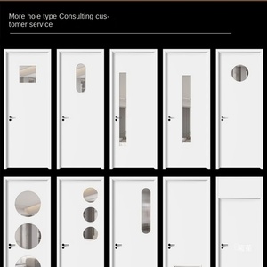 Puerta impermeable de plástico de madera, panel de puerta de dormitorio de baño interior, imagen de último diseño, fabricante, venta al por mayor, puerta de cristal de carbono - Product Image 6