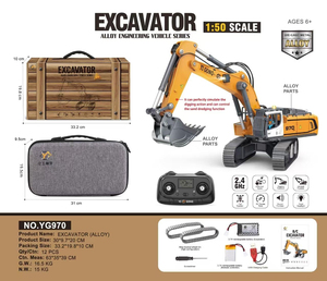 New YIGONG 970/520/636/131/T14R 1/50 Electric Engineering Remote Control Vehicle Simulation Excavator Dump Truck Bulldozer Toy - Product Image 5