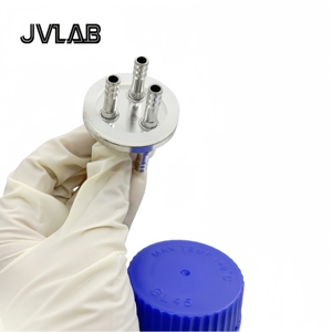 Bình Duran, Bình thuốc thử, Bình thủy tinh trong suốt, Dụng cụ thủy tinh phòng thí nghiệm, Bình phản ứng thủy tinh GL45 & nắp - Product Image 2