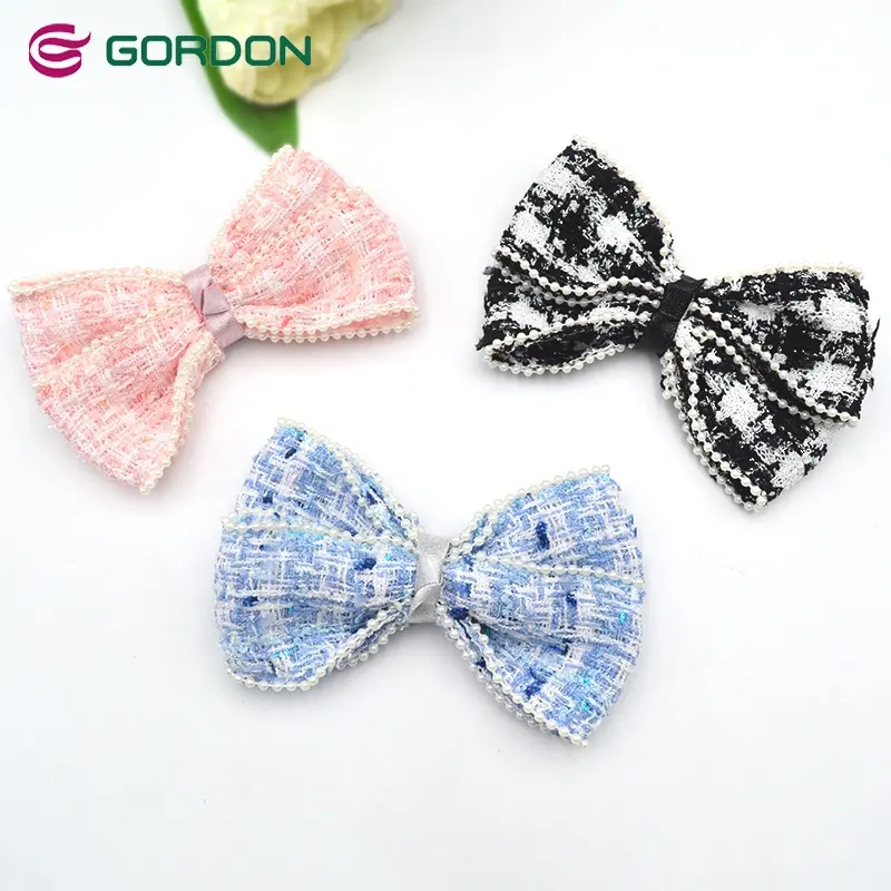 Gordon Ruy Băng 50 Mm Thơm Phong Cách Đặc Biệt Băng Với Ít Ngọc Trai Cạnh Tóc Bow Với Kim Loại Clip Tóc Clip Cho Các Trường Học Cô Gái