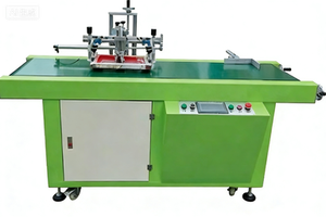 יצרנים מתקדמים ומקצועיים מספקים מערכות הפעלה חצי-אוטומטיות למכונות הדפסת משי עם מסוע - Product Image 6