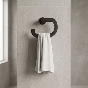 ที่แขวนผ้าเช็ดมือทรงกลมแบบมินิมอล อุปกรณ์เสริมในห้องน้ำ - Product Image 1