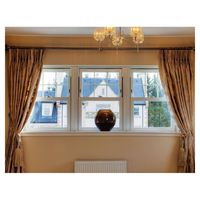 Ventana Corredera Vertical de PVC Resistente a los Rayos UV Prima, Sistema de Ventana Colgante Hermética e Impermeable para Zonas Costeras
