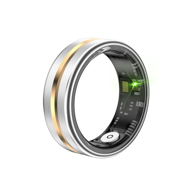 Smart Ring Heart Rate Sensing Monitoring Sleep Tracking Thin Design Charging Bin/Charger IOS/Android Compatible AI Bracelet Made