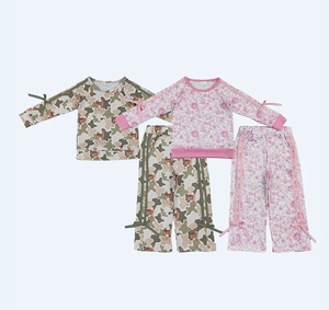 Conjuntos de Ropa para Niños al por Mayor, Trajes a Cuadros con Diseño de Ciervos para Bebés y Niños - Product Image 2