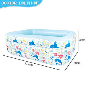 Medico <span class=keywords><strong>delfino</strong></span> famiglia Full size Lounge Pool per bambini giardino eco-friendly pvc all'aperto gonfiabile piscina per bambini - Product Image 4