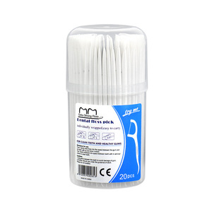 Cure-dents en plastique jetables pour soins bucco-dentaires, 20 pièces par flacon, emballés individuellement - Product Image 3