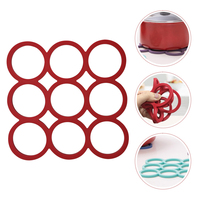 Sous-plat carré en silicone à neuf trous résistant à la chaleur, écologique, pour la cuisine, nouveau style chinois, personnalisable