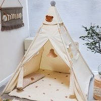 Tente tipi en bois de qualité supérieure pour enfants, pour chambre à coucher et salle de jeux