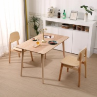 Chaise de salle à manger de style simple DISHI, mobilier de restaurant, type démontable, bois massif, pour salon