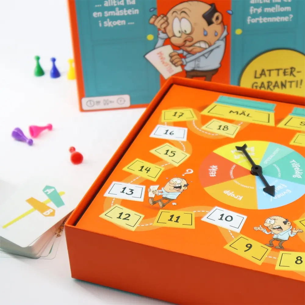 Großhandel benutzer definierte gedruckte Papier Pappe Baby Kid lustige Speicher karte Spiel Spielkarten mit einzigartigen Design Geschenk box