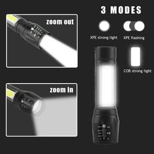 Lampe torche tactique WOSEN Mini rechargeable COB 1000LM IP67 étanche avec mise au point réglable longue portée pour le camping et les activités de plein air - Product Image 3