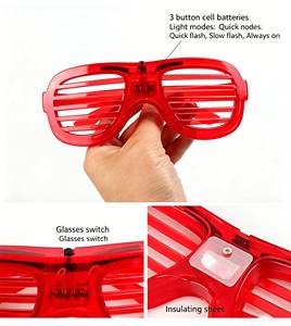 Gafas Luminosas LED de Neón Intermitentes para Fiestas, Bares, Conciertos, Accesorios Fluorescentes para Fotos - Product Image 2