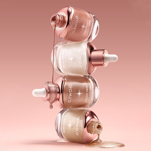 Iluminador Líquido Ligero Hidratante con Brillo 3D de Larga Duración OTWOO, Bronceador y Iluminador Facial Premium - Product Image 1