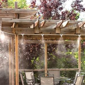 Système de refroidissement par micro-pulvérisation atomisante extérieur 10m avec kit de raccordement rapide en laiton pour l'irrigation et l'humidification des jardins et cours - Product Image 2