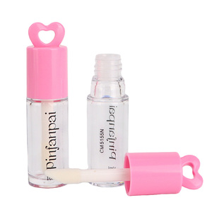 Flacon de correcteur rose portable, tube transparent en plastique vide avec applicateur pour emballage de cosmétiques faits <span class=keywords><strong>maison</strong></span> - Product Image 6