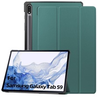 GSCASE 2024 Support à trois volets Auto-wake Sleep TPU Flip Case Kickstand Tablet Smart Cover Tablet Case pour Samsung Galaxy Tab S9 S9FE