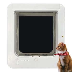 Ensemble de capteurs RFID intelligents pour la sécurité domestique, reconnaissance des animaux de compagnie, ouverture automatique, design à ouverture automatique, matériau PC, alimenté par batterie, PORTE POUR ANIMAUX DE COMPAGNIE - Product Image 1