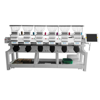 Machine à coudre de broderie industrielle professionnelle de haute qualité 6 têtes 12 aiguilles Machine à broder plate informatisée pour le prix