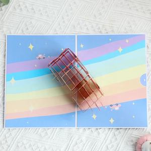 情人节3D贺卡节日3D贺卡精美彩印爱心汽车贺卡 - Product Image 4