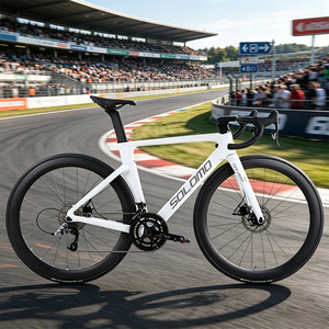 Vélo de route en fibre de carbone 700C neuf en gros avec fourche à ressort ultra-légère et frein à disque hydraulique pour la course - Product Image 6