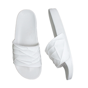 Happyslide Collection été/hiver 2024, tongs de plage pour hommes de haute qualité, légères, blanches, en toile douce, résistantes à l'usure - Product Image 1