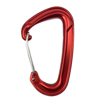 Mousqueton de sécurité en aluminium robuste 22 kN pour l'équipement professionnel d'escalade sur rocher, protection contre les chutes