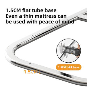 Feste Nicht-Klappbare Edelstahl-Bettstütze Bettgitter für Ältere Erwachsene Häusliche Pflege mit Aufbewahrungstasche - Product Image 3