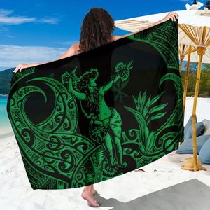 Traje de baño de estilo Tribal de Nueva Zelanda, Pareo de talla grande, falda Sarong, 4 colores - Product Image 4