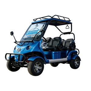 4 Seater Electric Sightseeing Car 3500W <b>72V</b> Lithium <b>Battery</b> Climbing Golf Cart For Scenic Spot Tour Transport - Product Image 5
