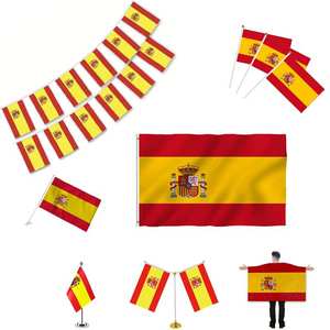 Camiseta de Fútbol con Logotipo Personalizado para Fanáticos de España, Souvenir, Forma de Bandera, Material de Poliéster No Tejido, Impresión Digital, Venta Caliente - Product Image 3