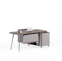 Chaise de bureau de direction et ensemble de bureau modulaire, mobilier de bureau moderne en bois durable pour immeuble de bureaux