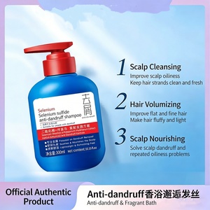 Shampoo Antiforfora al Selenio Disolfuro per Uomo 300ml per Tutti i Tipi di Capelli - Schiarente, Detergente, Idratante e <span class=keywords><strong>Ammorbidente</strong></span> - Product Image 3