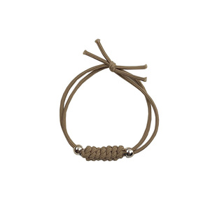 Coletero de Alta Elasticidad con Diseño de Nudo de Color Sólido, Accesorio para el Cabello Casual para Mujer, Hecho a Mano en Yiwu, Verano 2024 - Product Image 5