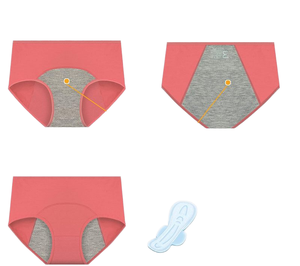 Culotte de bikini en coton Sexy 4 couches culotte de période pour femmes tongs à <span class=keywords><strong>ceinture</strong></span> fine sous-vêtements pour femmes - Product Image 2