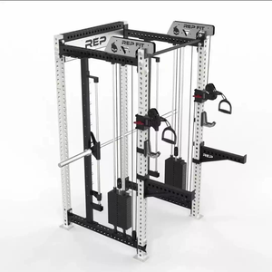 Multi Function Smith Power Rack 75753.0 Q235B Tube Cable Crossover <b>Machine</b> With 140KG Weight Stack For Commercial Gym - Product Image 1