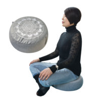 Ensemble de coussins de méditation écologiques en coton et coques de sarrasin, lavables, pour yoga, zafu, zabuton, pour la maison et la salle de sport, accessoires