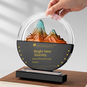 Trofeo <span class=keywords><strong>de</strong></span> Cristal Personalizado para Empresas |   Premio Grabado <span class=keywords><strong>de</strong></span> Alta Calidad para Personal Prioritario (Opción Láser 3D) para Reunión Anual - Product Image 5
