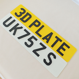 <strong>UK</strong> Custom 52x11cm Reflective Acrylic Plastic Self-adhesive Waterproof Laser Engraved Embossing Printed Chrome Letters <strong>Car</strong> <strong>Badge</strong> - Product Image 3