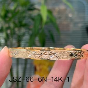 JXX Fashion Jewelry <b>Charm</b> Women 14K Gold-Plated Waterproof and Hypoallergenict Brass <b>Bangle</b> Suitable for Slender Wrists - Product Image 3