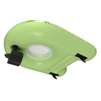 Bouée gonflable motorisée à thème floral vert avec anneau de natation pour adultes, en PVC écologique, capacité 100-500 kg