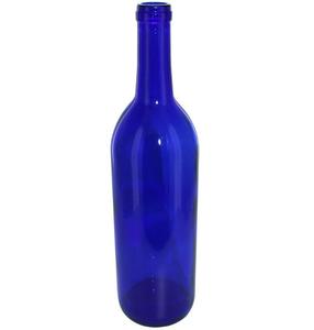 Bouteilles de vin de <span class=keywords><strong>Bordeaux</strong></span> bleu cobalt de 750ml finition en liège à fond plat étui de 12 - Product Image 5